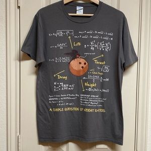 Graphic Tee Shirt with Airspeed Velocity of Unladen Sparrow Size M